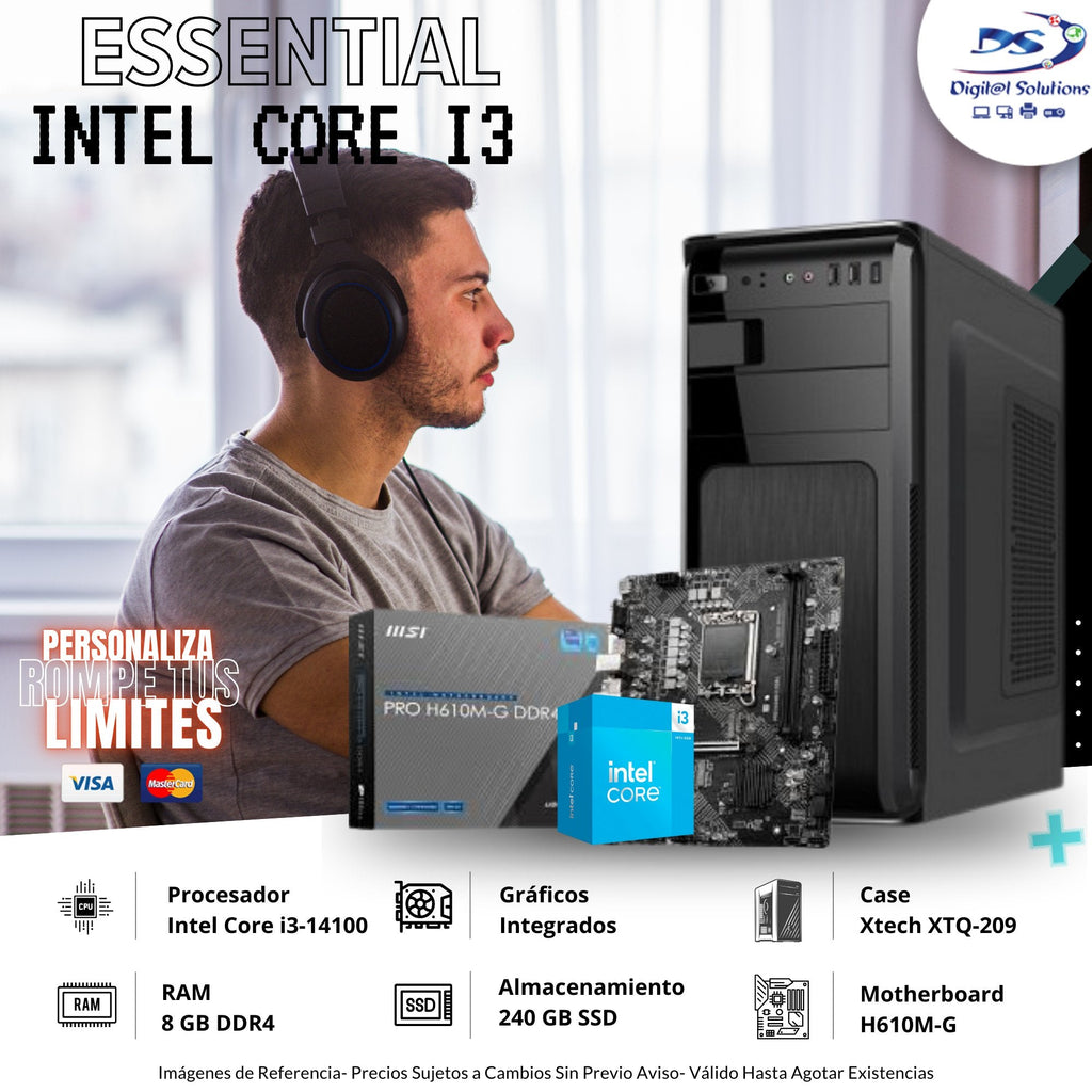 CPU DS Computers Procesador Intel Core i3 14100 3.5Ghz LGA 1700