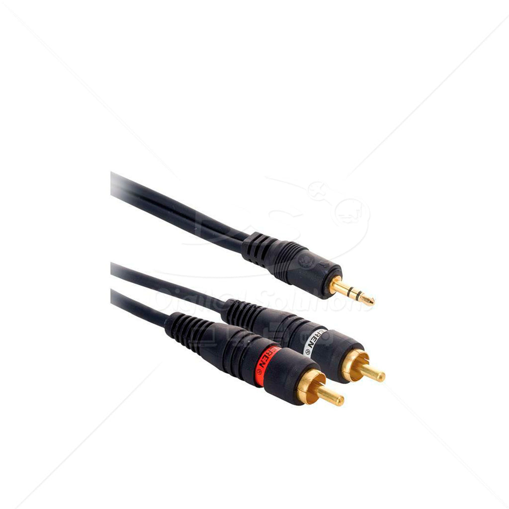 Cable Steren 254-050 3.5mm a 2 RCA 3.6mts