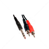 Cable Techman CA-1652 1/4 mono a 2 RCA