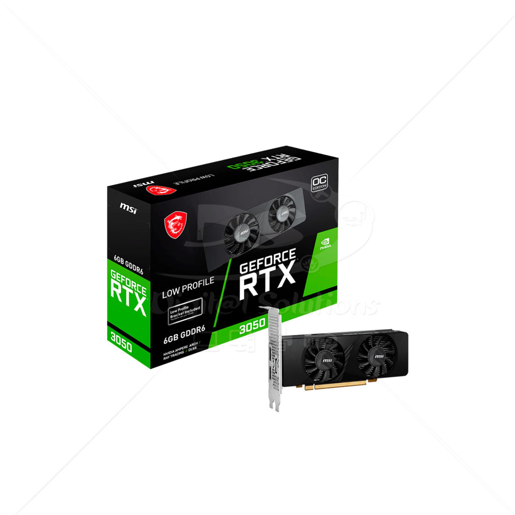 Tarjeta PCI-E Msi RTX 3050 LP 912-V812-023 6GB GDDR6